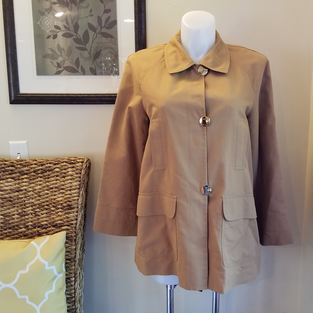 Jones New York Signature Short Trench Jacket